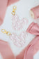 DAINTY PINK FLORAL MOUSE BAG CHARM/ KEYCHAIN