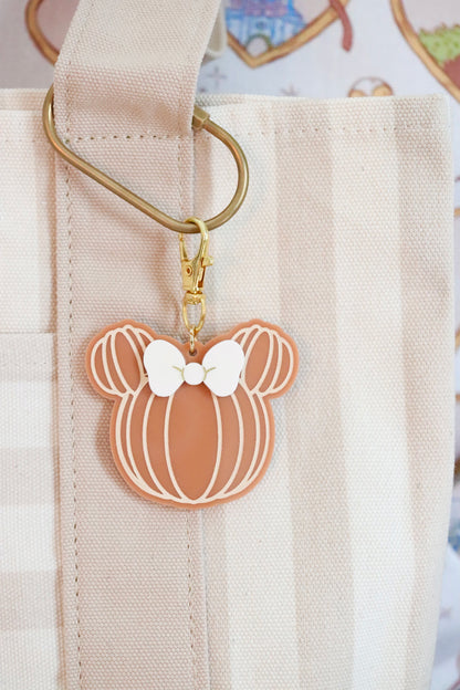 FALL MISS MOUSE PUMPKIN BAG CHARMS/ KEYCHAINS