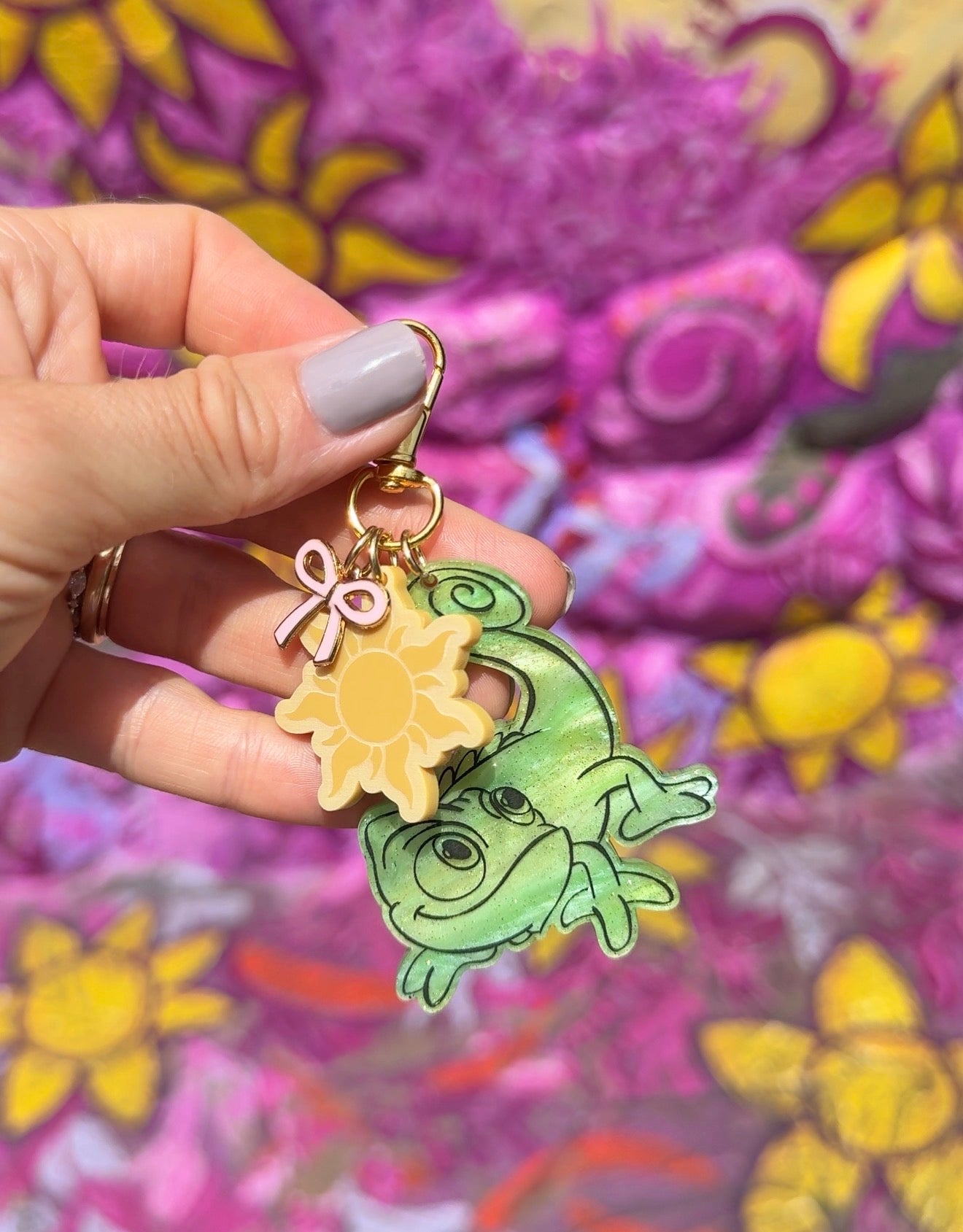 CHAMELEON BAG CHARM SET/ KEYCHAIN