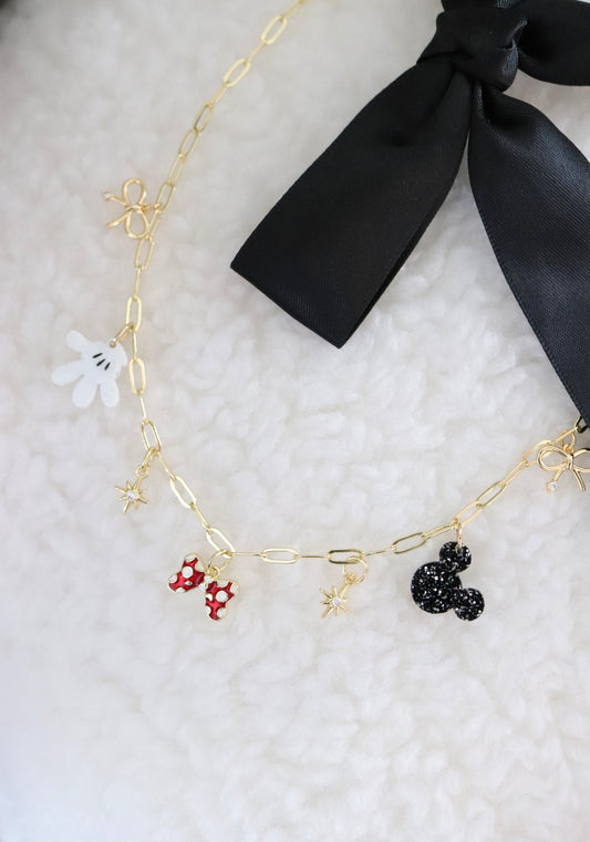 CLASSIC MOUSE MINI CHARM NECKLACE