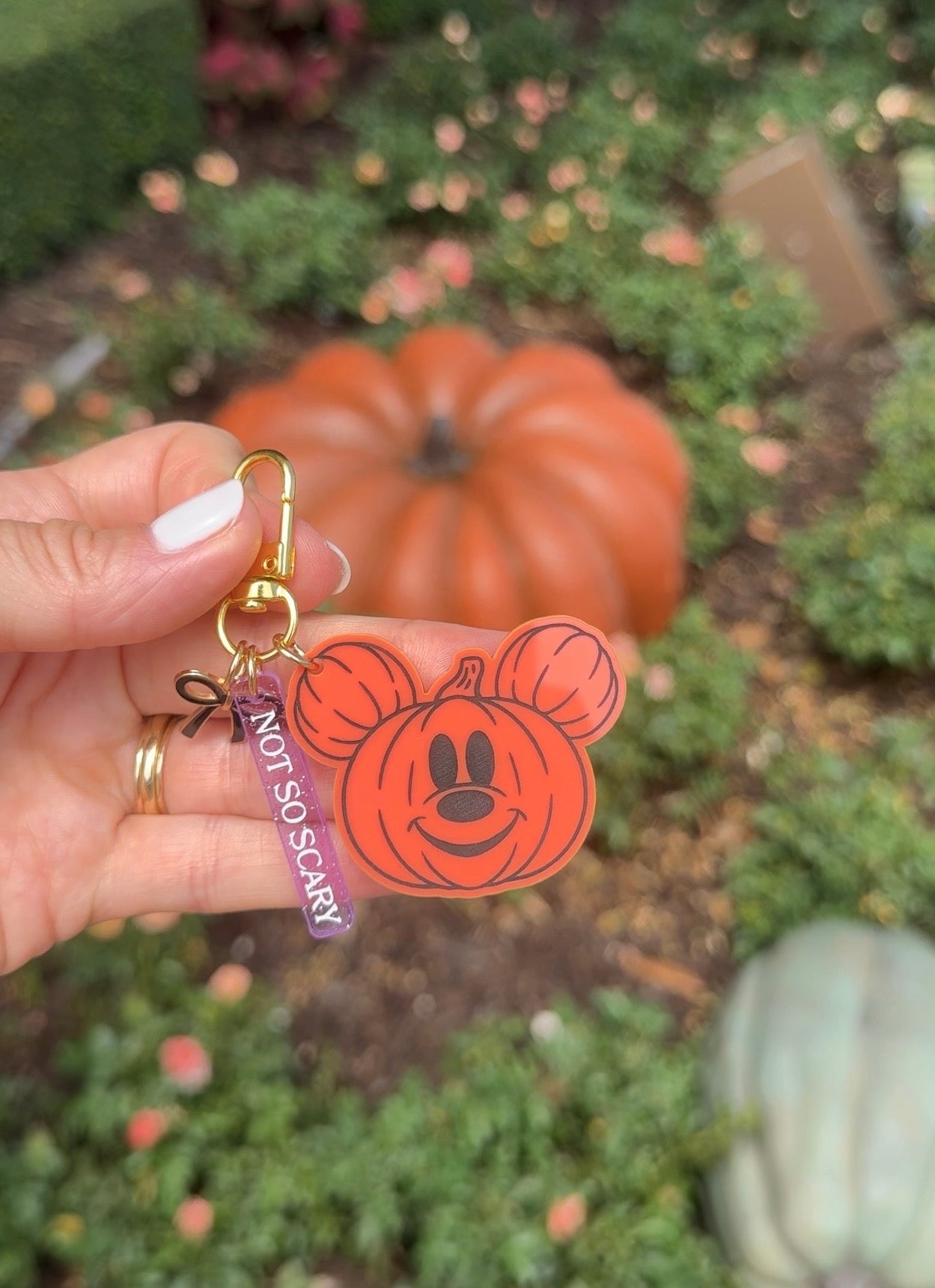 MOUSE PUMPKINS BAG CHARMS/ KEYCHAINS SET