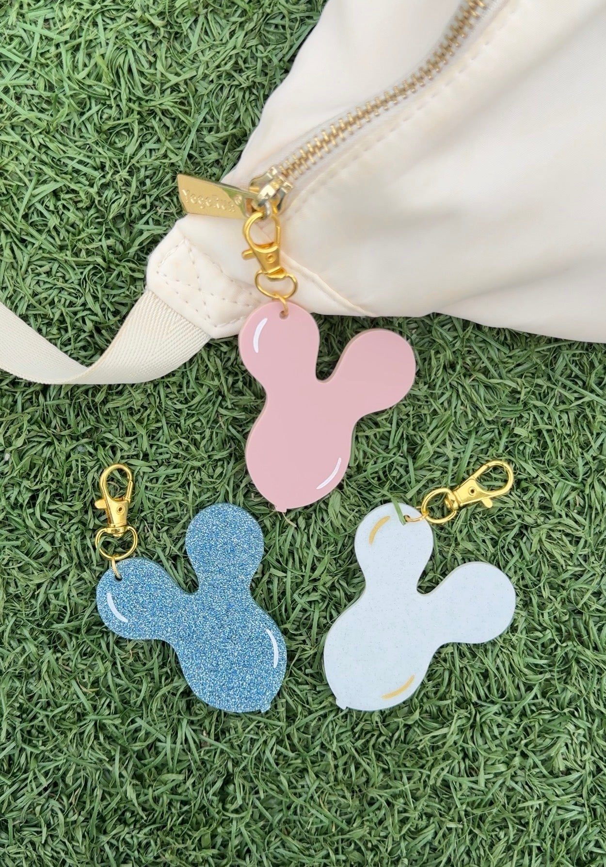 MOUSE BALLOONS BAG CHARM/ KEYCHAIN