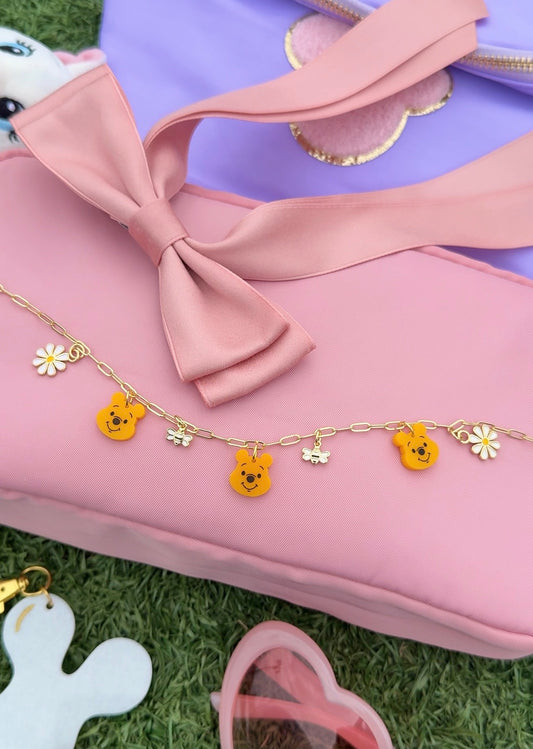 HUNNY BEAR MINI CHARM NECKLACE