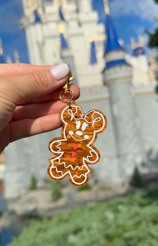 MISS GINGERBREAD MOUSE BAG CHARMS/ KEYCHAINS