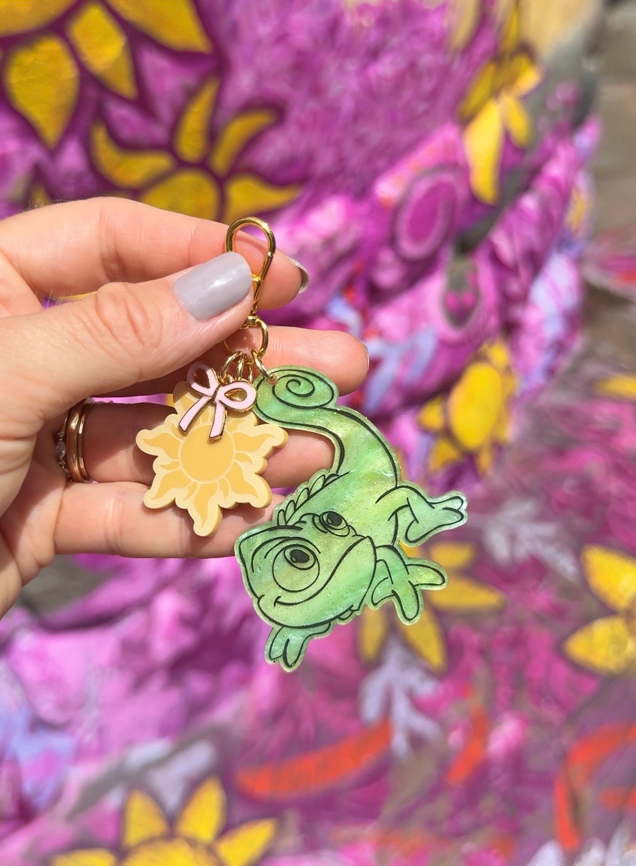 CHAMELEON BAG CHARM SET/ KEYCHAIN