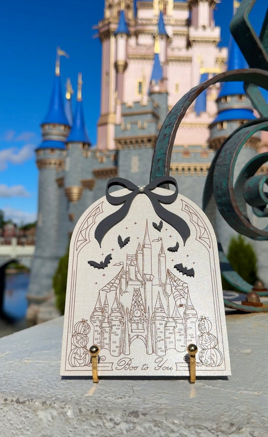 SPOOKY CASTLE HOME SIGN