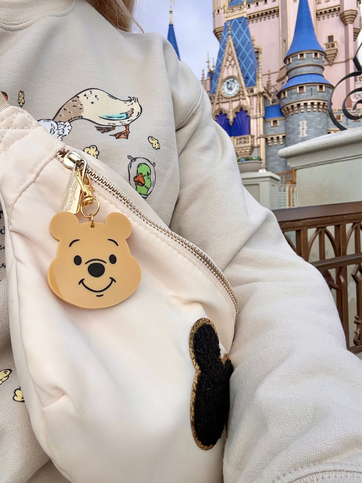 HUNNY BEAR FACE BAG CHARM/ KEYCHAIN