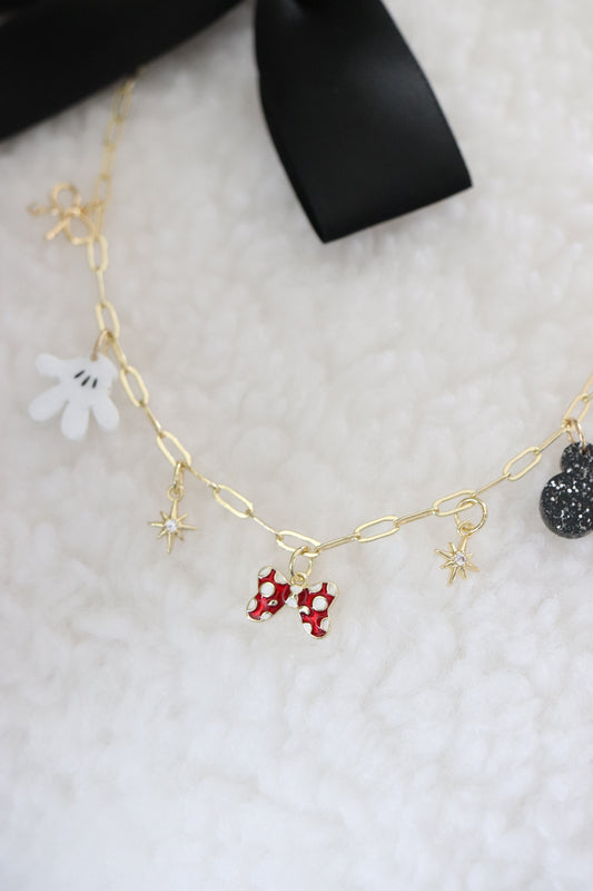CLASSIC MOUSE MINI CHARM NECKLACE