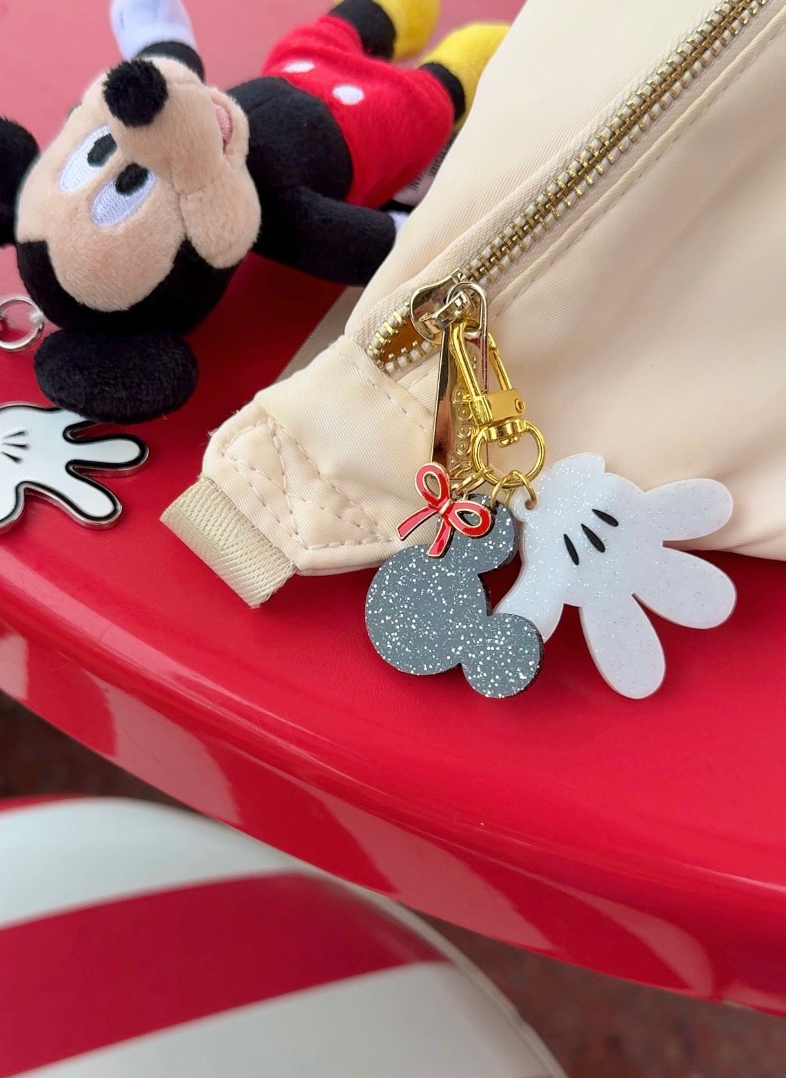 CLASSIC MOUSE BAG CHARM SET/ KEYCHAIN
