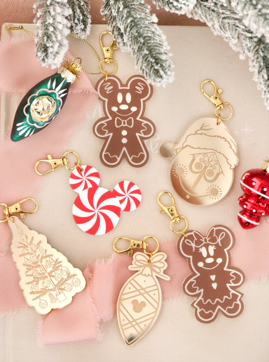 HOLIDAY BAG CHARMS/ KEYCHAINS