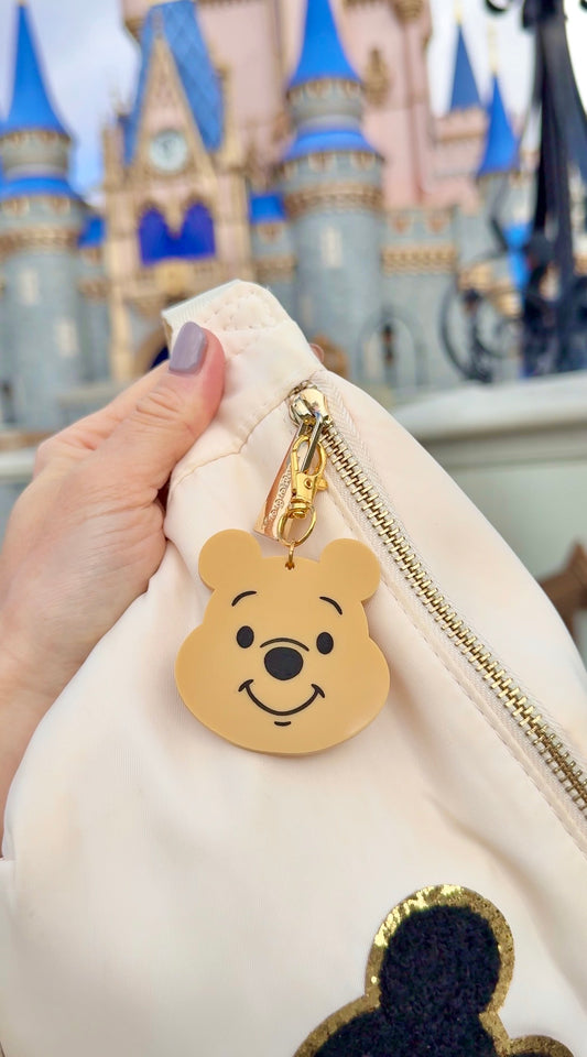 HUNNY BEAR FACE BAG CHARM/ KEYCHAIN