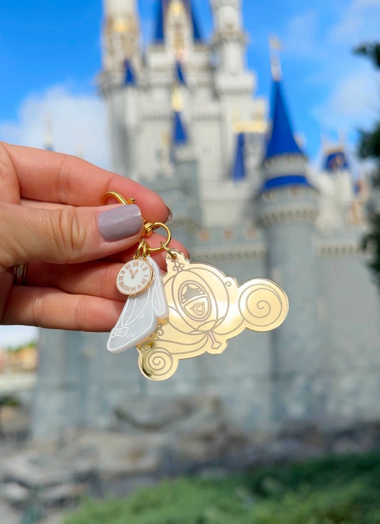 CARRIAGE BAG CHARM SET/ KEYCHAIN