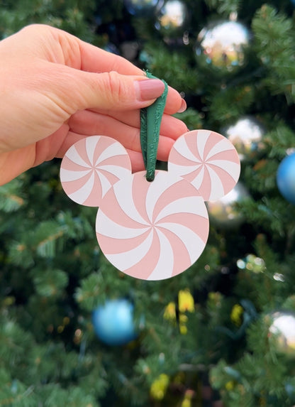 MOUSE PEPPERMINT ORNAMENT
