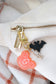 HALLOWEEN PUMPKIN MINI BAG CHARMS/ KEYCHAINS SET