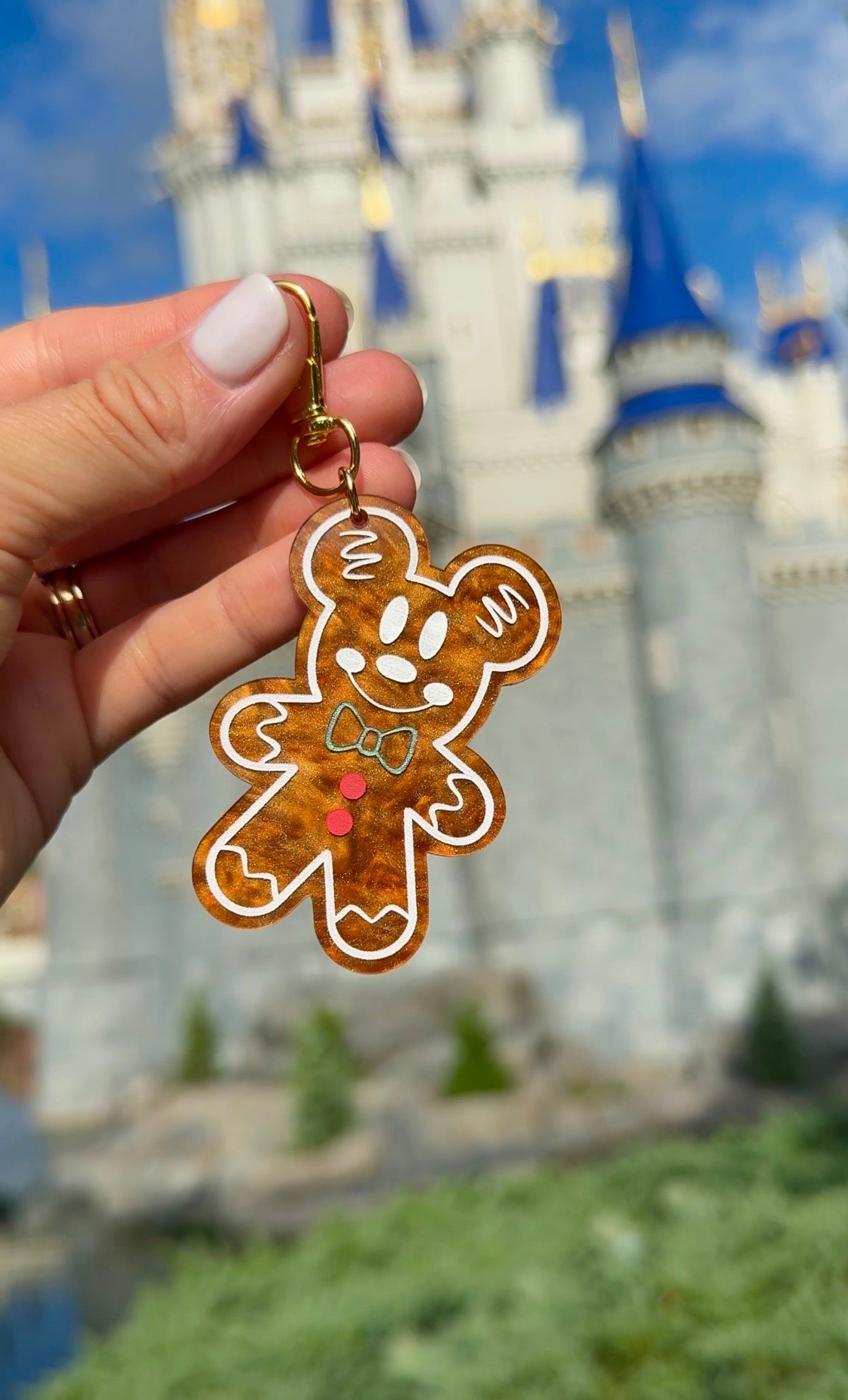 GINGERBREAD MOUSE BAG CHARMS/ KEYCHAINS