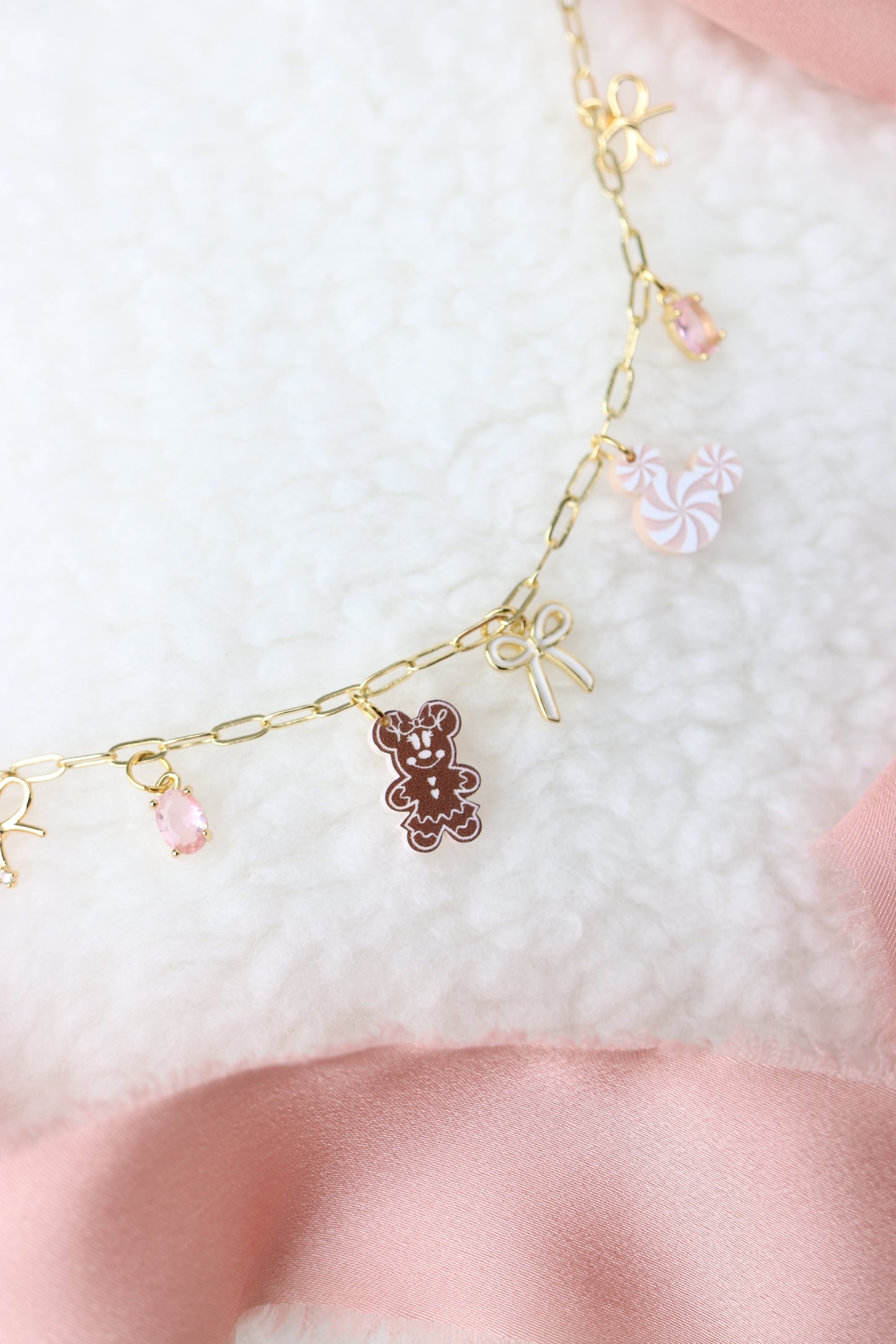 MISS MOUSE GINGERBREAD MINI CHARM NECKLACE