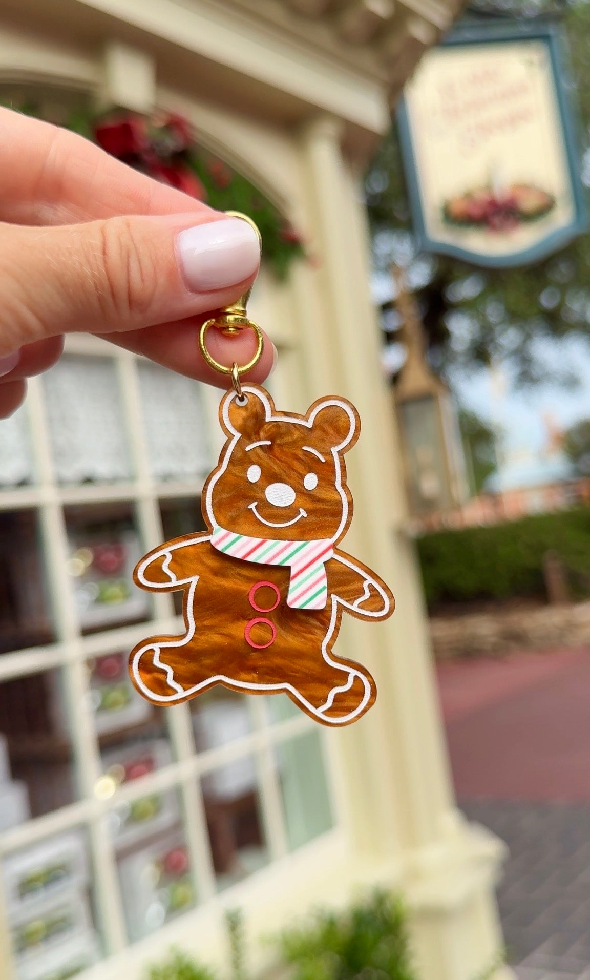 GINGERBREAD BEAR BAG CHARMS/ KEYCHAINS