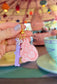 TEA CUPS BAG CHARM SET/ KEYCHAIN