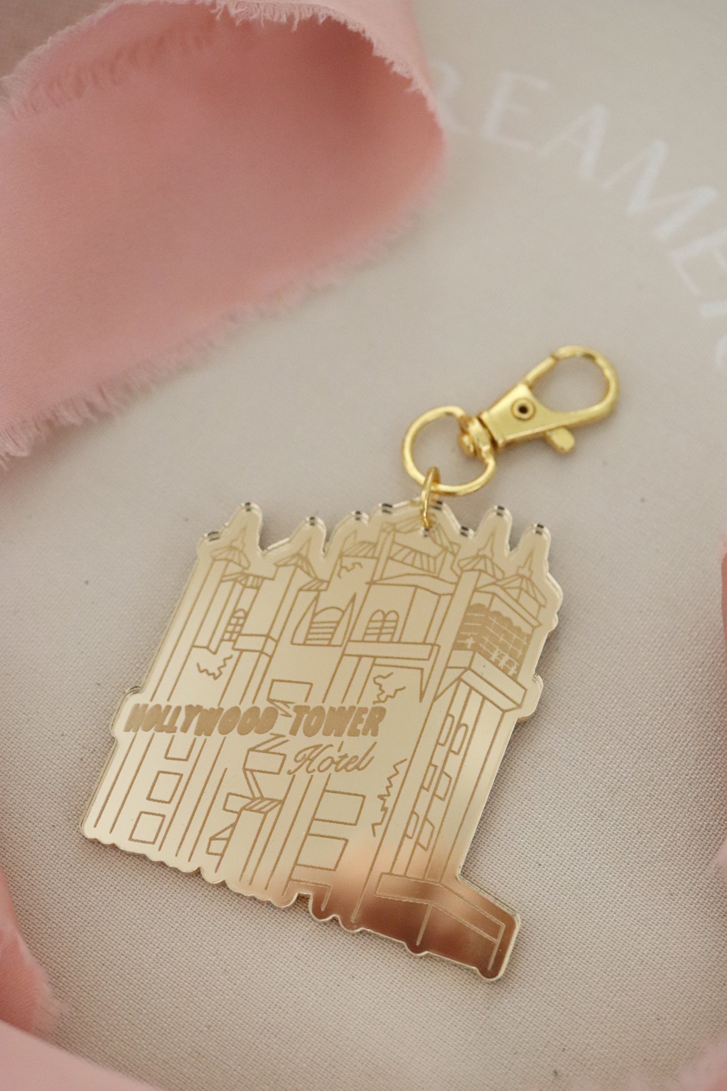 TOWER BAG CHARM/KEYCHAIN