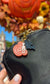 HALLOWEEN PUMPKIN MINI BAG CHARMS/ KEYCHAINS SET
