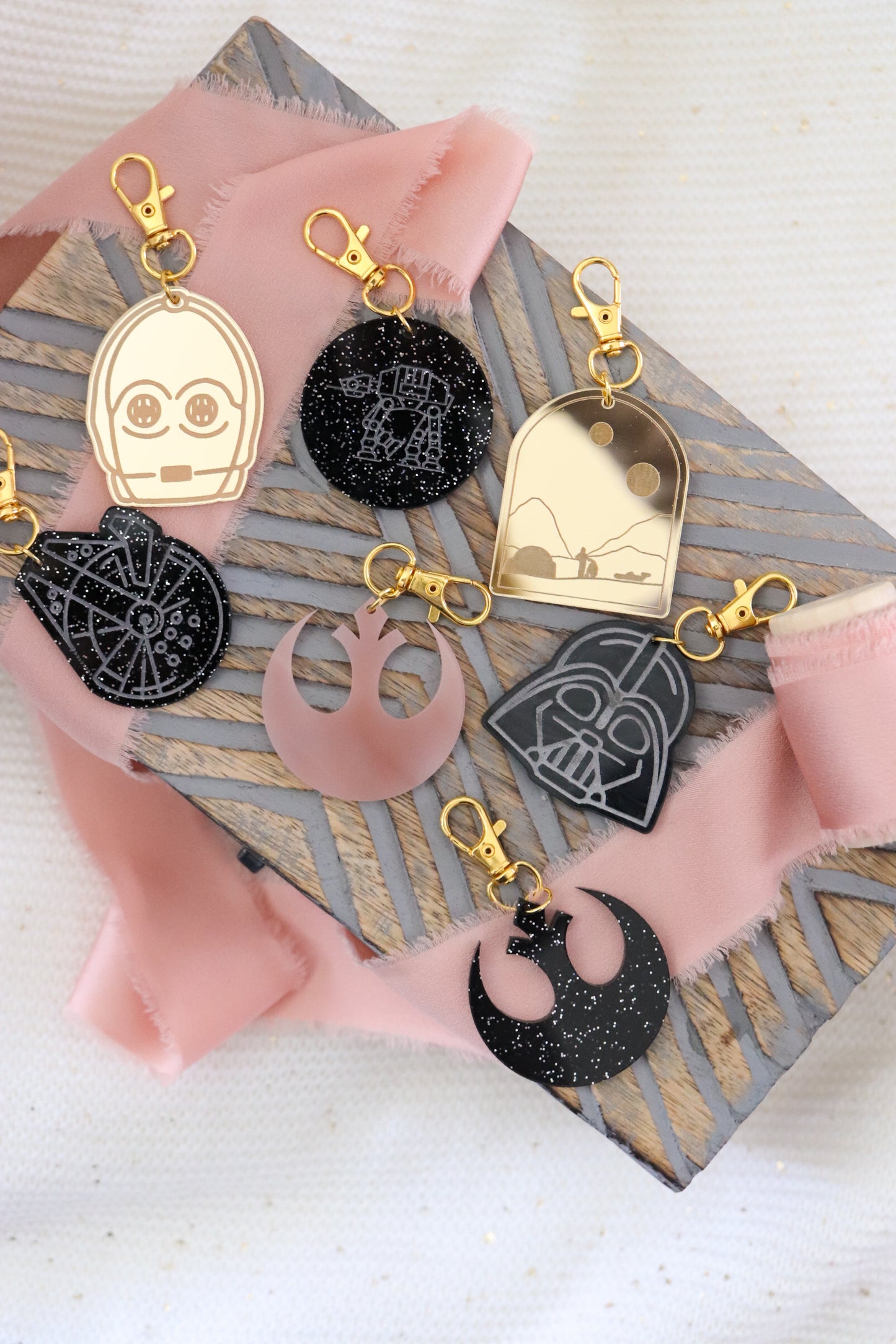 GALAXY INSPIRED BAG CHARMS/ KEYCHAIN