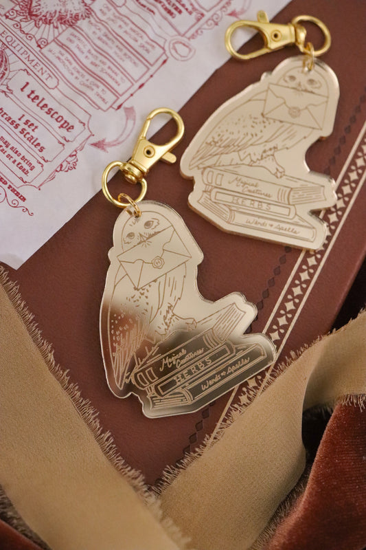 OWL KEY BAG CHARM/KEYCHAIN