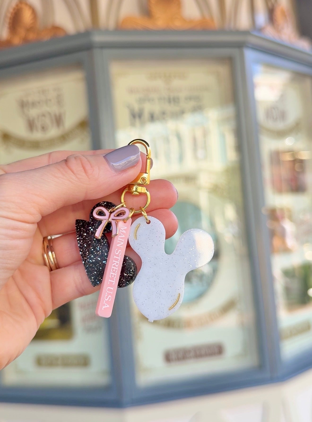 MAIN STREET BAG CHARM SET/ KEYCHAIN