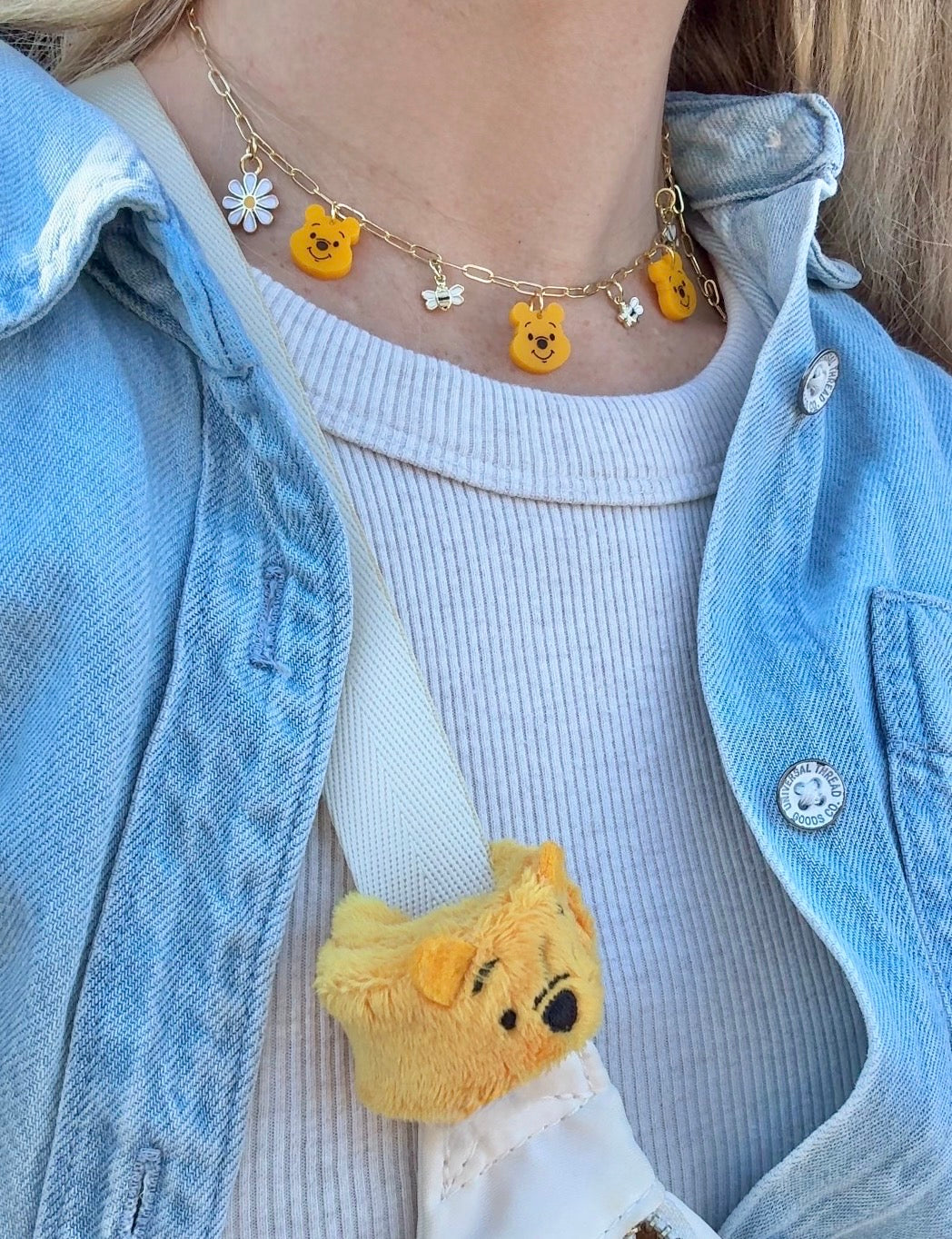 HUNNY BEAR MINI CHARM NECKLACE