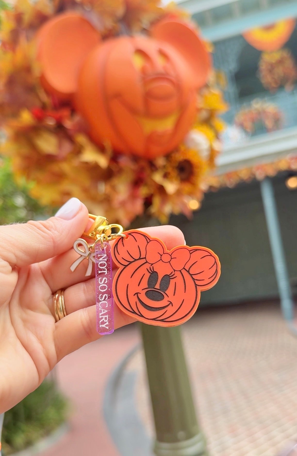 MOUSE PUMPKINS BAG CHARMS/ KEYCHAINS SET