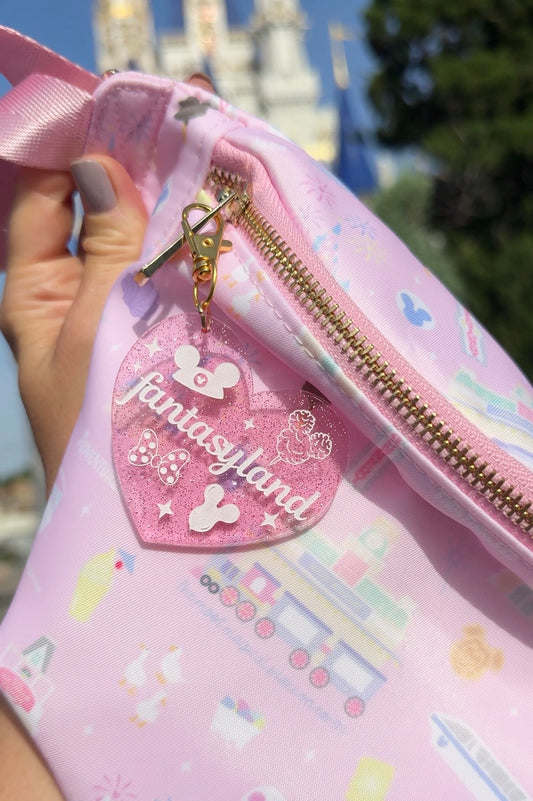 JELLY GLITTER FANTASYLAND BAG CHARM/ KEYCHAIN