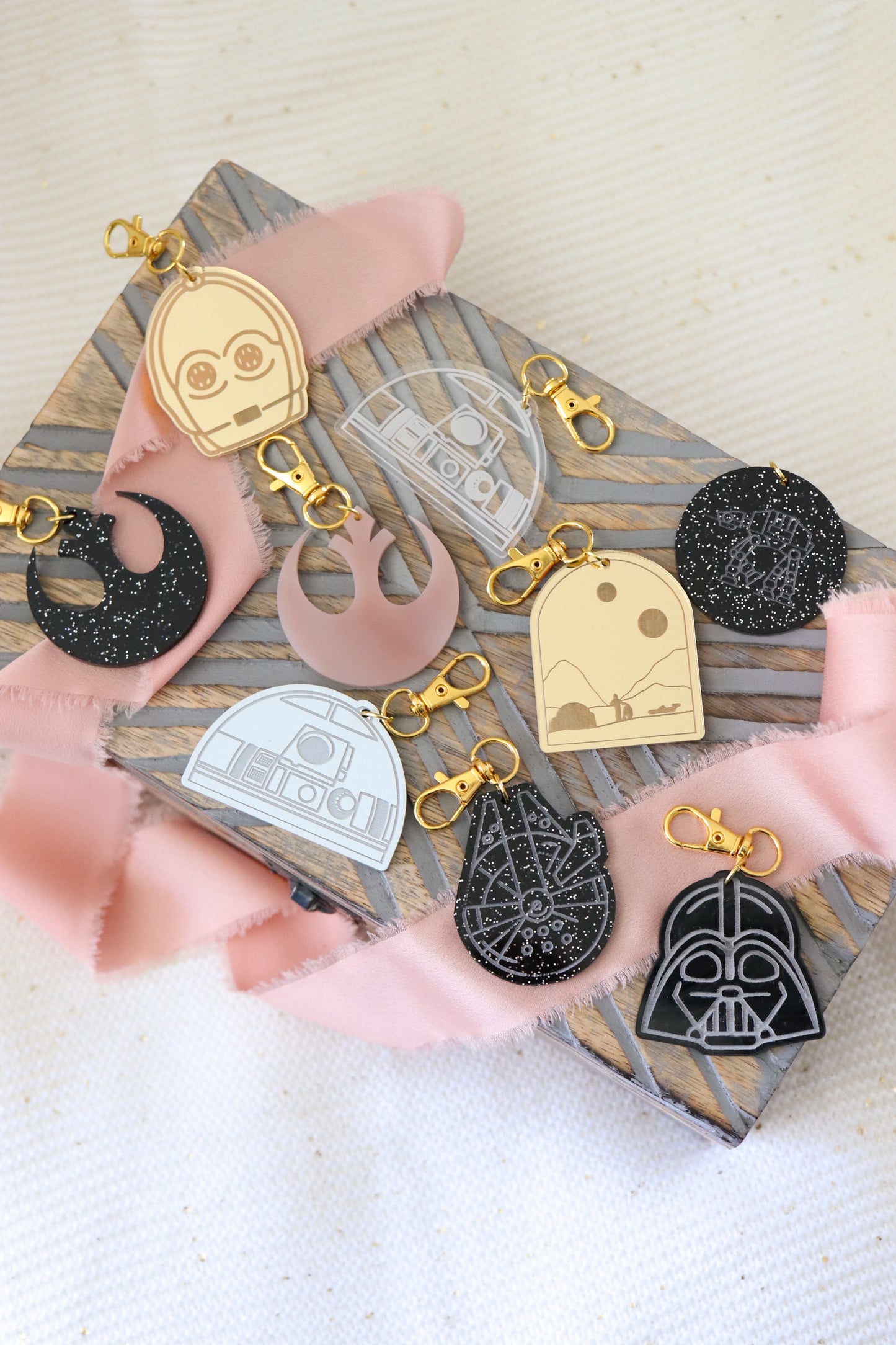 GALAXY INSPIRED BAG CHARMS/ KEYCHAIN