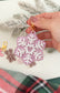 GLITTER DOUBLE SNOWFLAKE BAG CHARMS/ KEYCHAINS