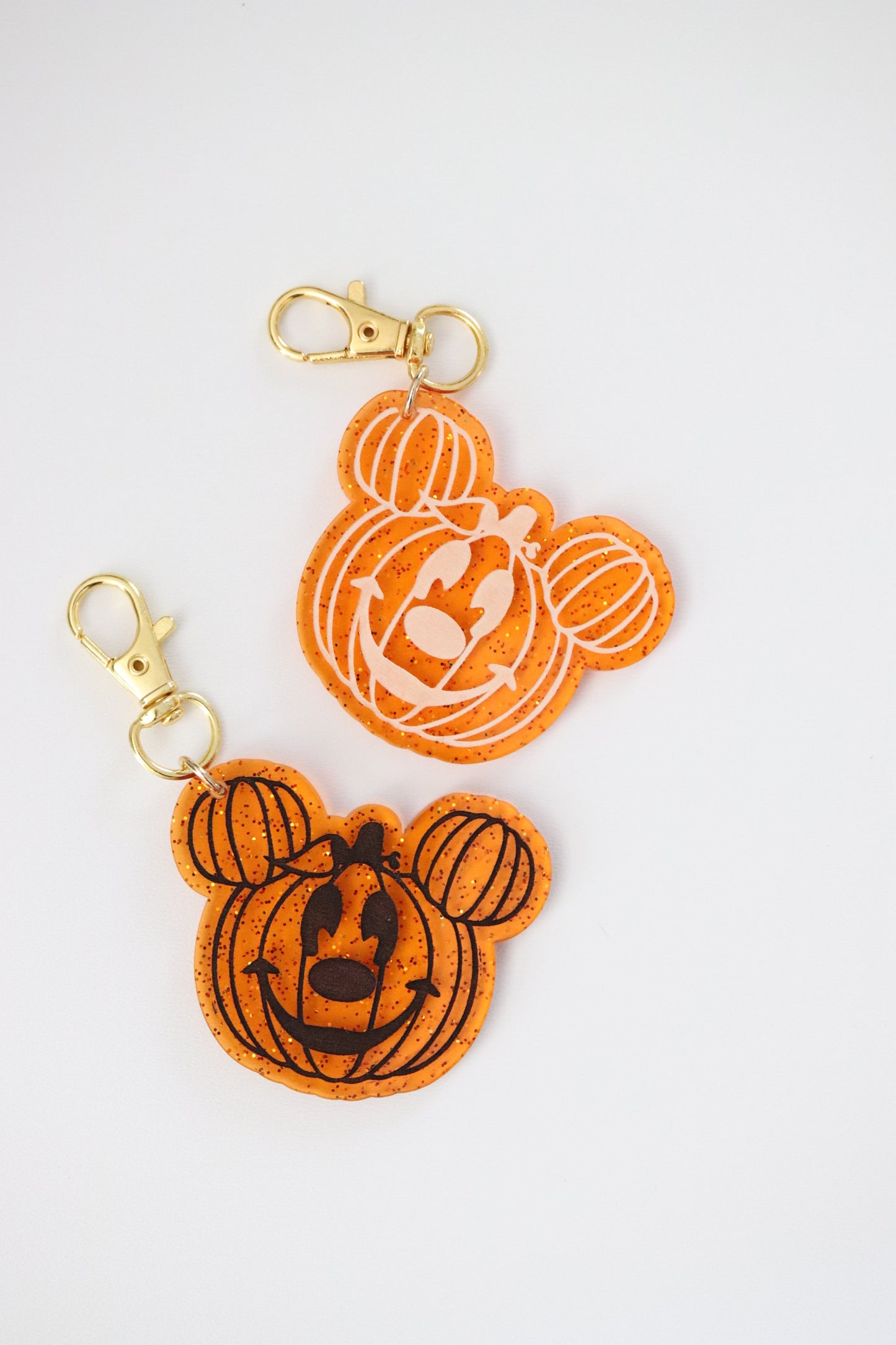 GLITTER MOUSE-O-LANTERN BAG CHARMS/ KEYCHAINS