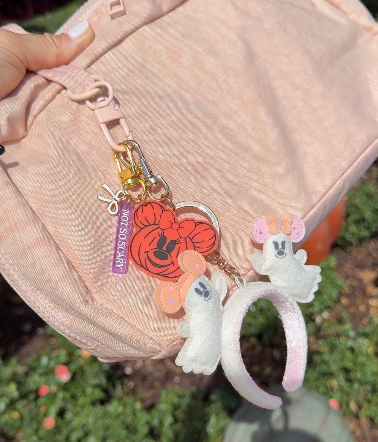 MOUSE PUMPKINS BAG CHARMS/ KEYCHAINS SET