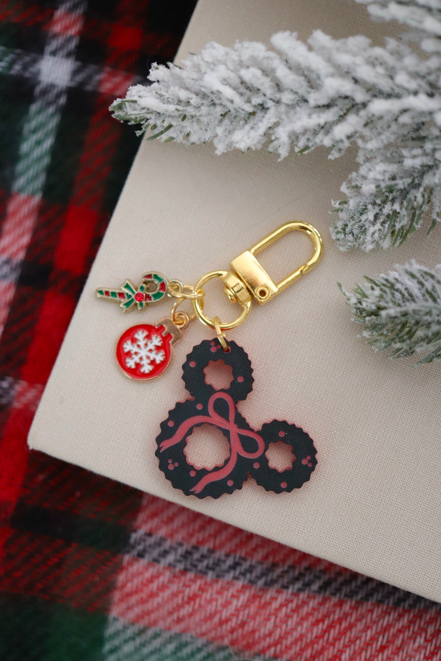 MOUSE WREATH MINI BAG CHARMS/ KEYCHAINS SET