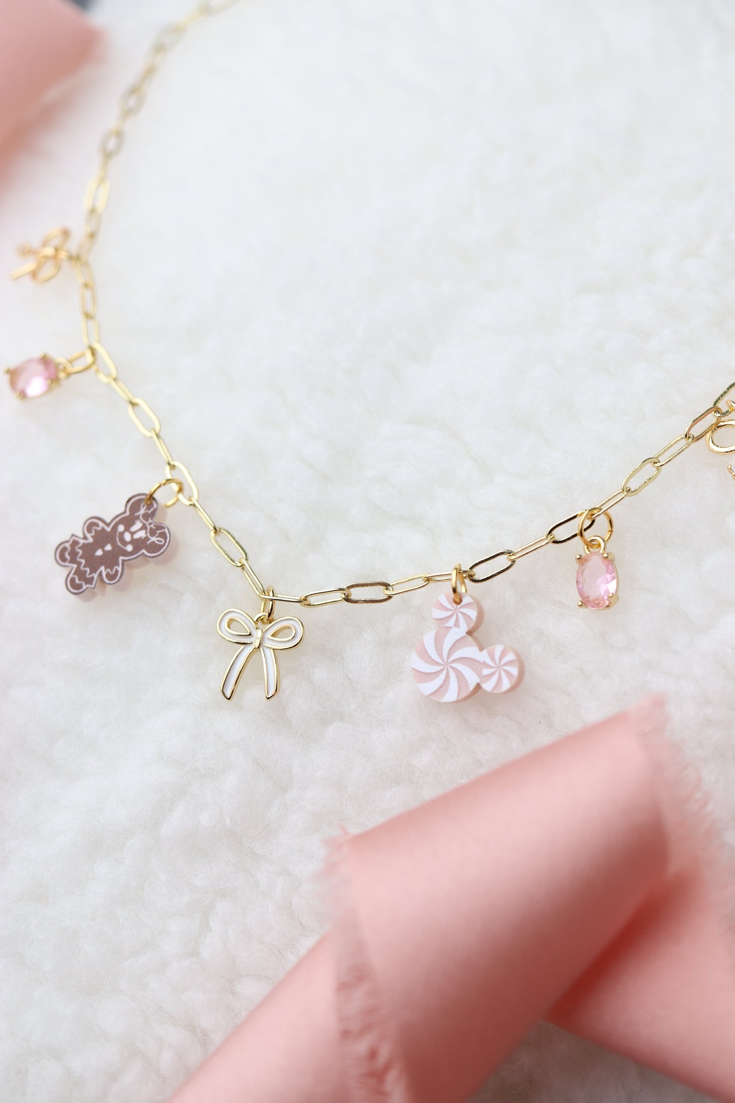 MISS MOUSE GINGERBREAD MINI CHARM NECKLACE