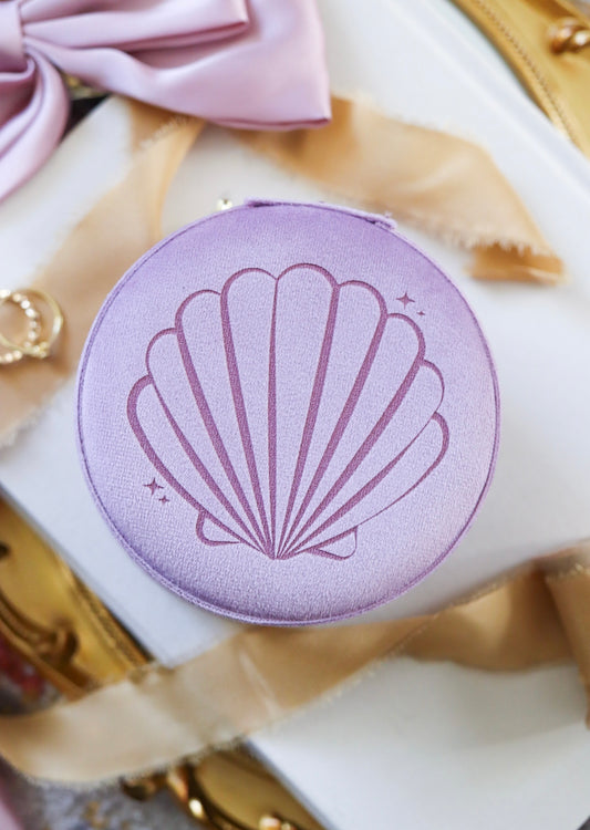 LILAC SHELL JEWELRY CASE
