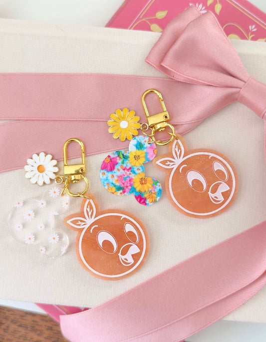 CITRUS BIRD BAG CHARM SET/ KEYCHAIN