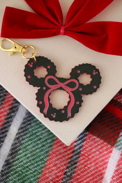 MOUSE WREATH BAG CHARMS/ KEYCHAINS
