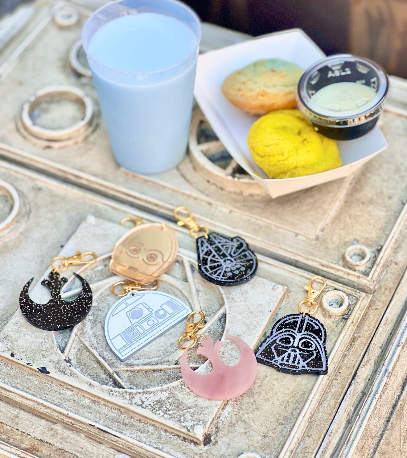 GALAXY INSPIRED BAG CHARMS/ KEYCHAIN