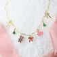 MOUSE GINGERBREAD MINI CHARM NECKLACE