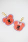 GLITTER MOUSE PUMPKIN BAG CHARMS/ KEYCHAINS