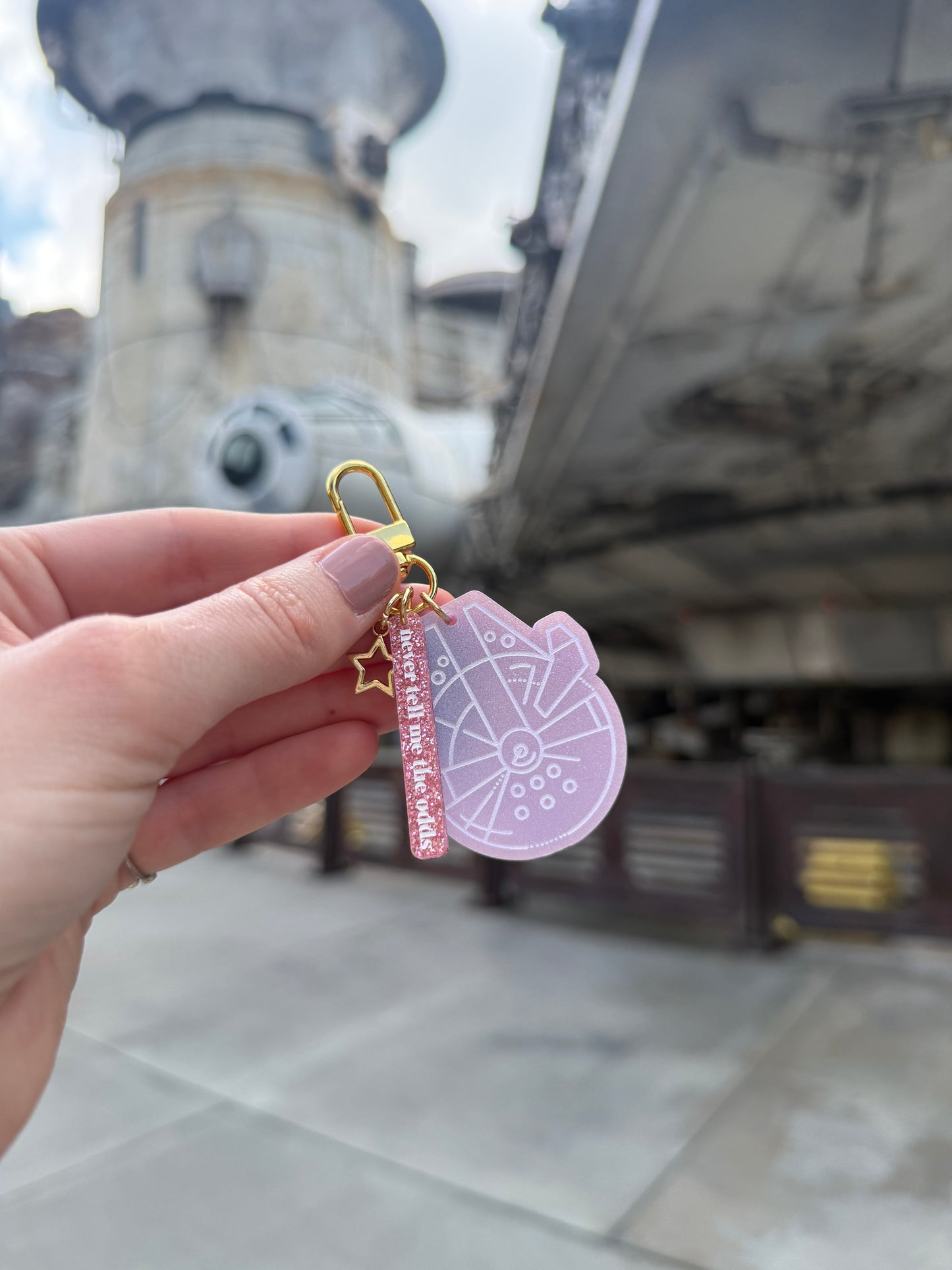 GALAXY SHIP BAG CHARM SET/ KEYCHAIN