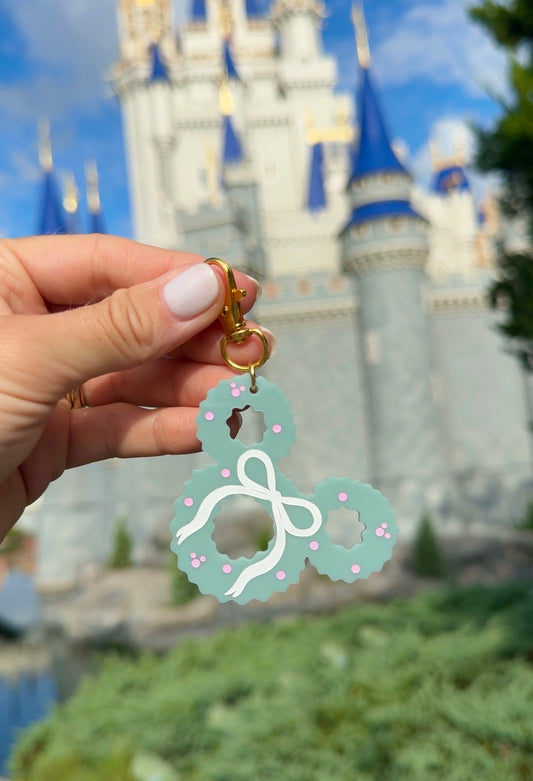 PASTEL MOUSE WREATH BAG CHARMS/ KEYCHAINS
