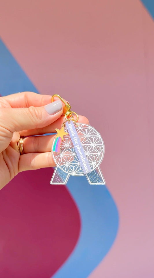 JELLY GLITTER GRAND & MIRACULOUS BAG CHARM/ KEYCHAIN