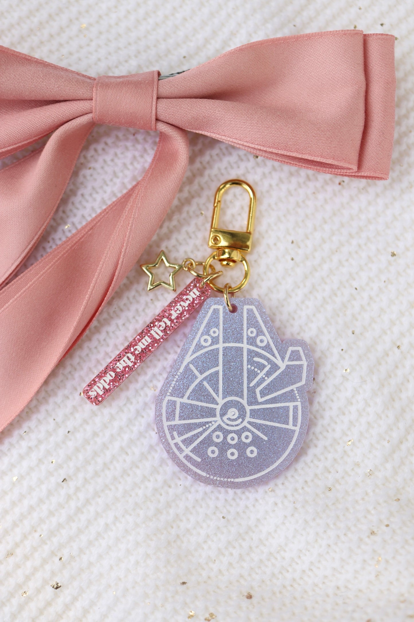 GALAXY SHIP BAG CHARM SET/ KEYCHAIN