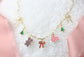 MOUSE GINGERBREAD MINI CHARM NECKLACE