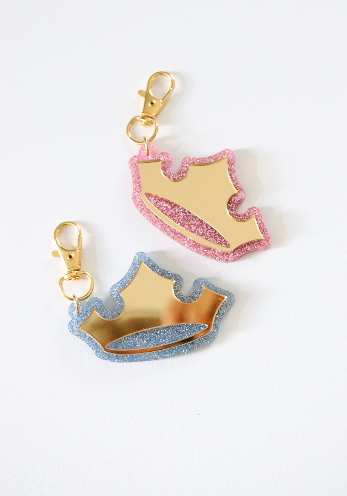 GLITTER CROWN BAG CHARM/ KEYCHAIN