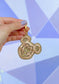 GLITTER MOUSE WAFFLE BAG CHARM/ KEYCHAIN