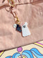 MISS MOUSE GHOST BAG CHARMS/ KEYCHAINS SET